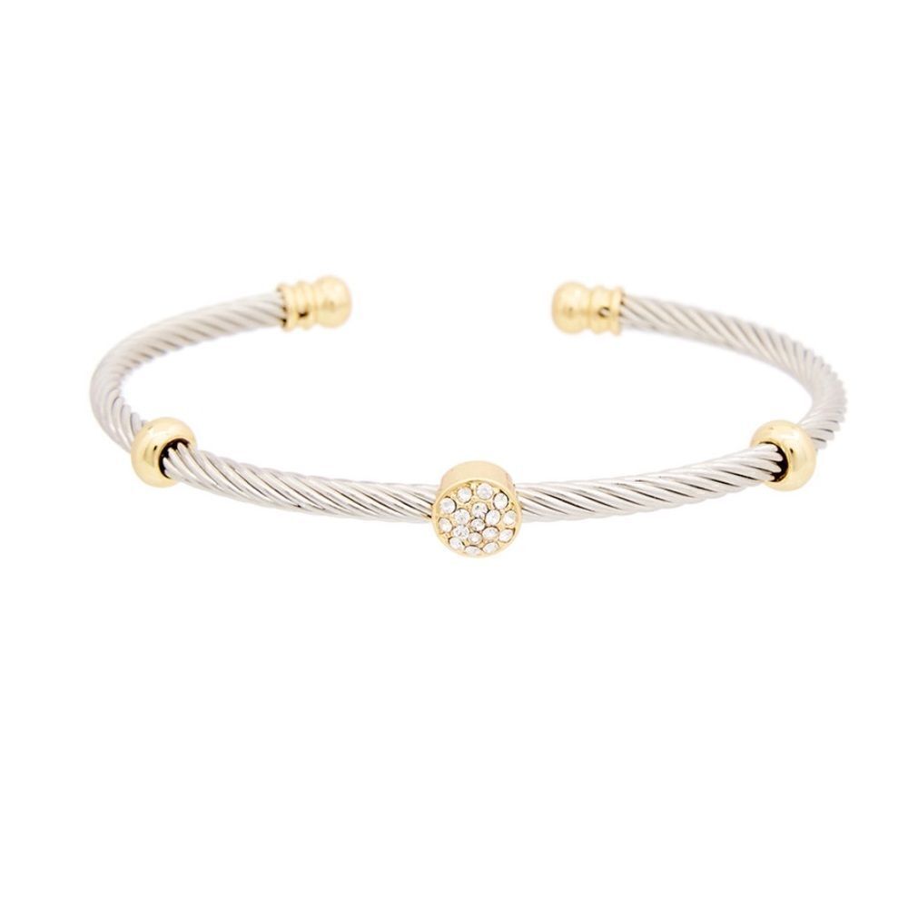 Juvell 18K Plated CZ Cuff
